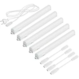 PARLAT LED Unterbau-Leuchten Rigel, je 31,3cm, je 397lm, warm-weiß, 5er Set