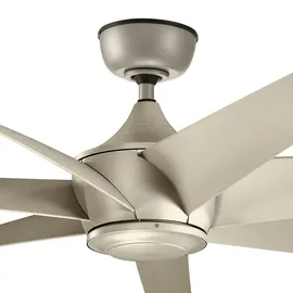 Elstead Lighting Lehr 203 cm Deckenventilator Silber