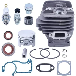 Adefol Kolben Und Zylinder Für Stihl 026 Ms260 44,7 Mm Nikasil 16-teiliges Set Mit Dichtungen Und Zündkerze