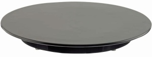 SCHNEIDER Tortenplatte, Melamin, schwarz, Kuchenplatte aus Melamin, Höhe: 30 mm, Ø 240 mm
