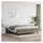 vidaXL Boxspringbett mit Matratze Taupe 180x200 cm Stoff