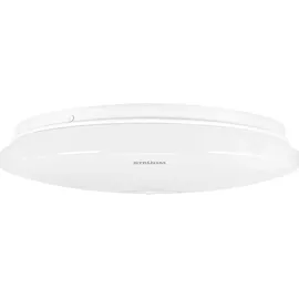 Licht-Erlebnisse LED Deckenleuchte Bewegungsmelder Metall Ø 25,5 cm rund Weiß 4000 K neutralweiß 1210 lm - Weiß