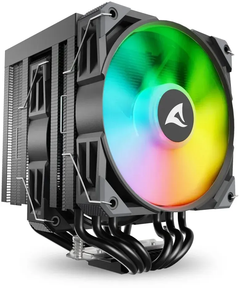 Sharkoon A60 RGB Prozessor Luftkühlung 12 cm Schwarz 1 Stück(e)