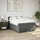 vidaXL Boxspringbett mit Matratze Dunkelgrau 140x200 cm Stoff