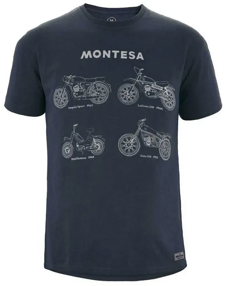 Montesa All Range Kurzarm-t-shirt - Blue - 2XL