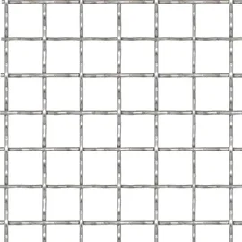 vidaXL Wellengitter Edelstahl 100 x 85 cm Silber