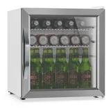 Klarstein Getränkekühlschrank 10047755, 43.6 cm hoch, 47.4 cm breit silberfarben|weiß 47.4 cm x 43.6 cm x 51.7 cm