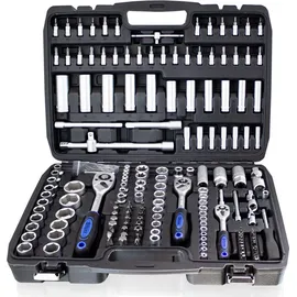 BITUXX Ratschenschlüssel Werkzeugkoffer 171tlg, Ratschenkasten Stecknusskasten Knarrenkasten Bit - Bituxx