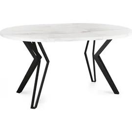 WFL GROUP Revena Ø 100 cm weiß