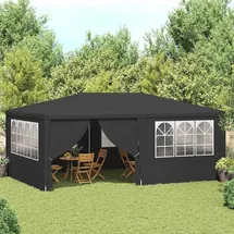 vidaXL Profi-Partyzelt 4 x 6 m inkl. 4 Seitenteile Anthrazit