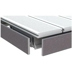 TraumGarten WPC Terrassendiele Abschlussleiste DREAMDECK Anthrazit