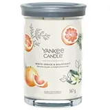 Yankee Candle GROSSER TUMBLER WHITE SPRUCE & GRAPEFRUIT Kerzen 567 g