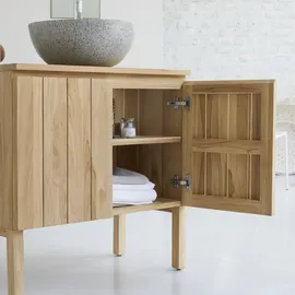 Tikamoon Waschtischunterschrank 80 x 0 x 0 cm Braun