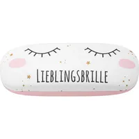 GRUSS & CO Brillenetui mit Motiv "Lieblingsbrille" | Hartschalen-Etui, 17,5 cm x 6 cm | Geschenk, Geburtstag | 47972
