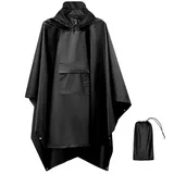 Seyobs Regenponcho Herren Damen Wasserdicht, Regencape Unisex Regenmantel 210T Oxford Regenjacke, Regenponcho Fahrrad 3 in 1 Poncho für Jagd, Picknick im Freien, Trekking, Camping, Angeln - L-XL