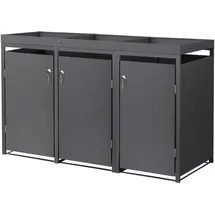 ML-Design Mülltonnenbox 200 x 80 x 124 cm anthrazit