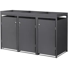 ML-Design Mülltonnenbox 200 x 80 x 124 cm anthrazit