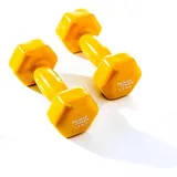 Vinyl-Hantelset gelb 5kg