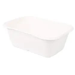 NATURESTAR Einwegschale Classico, rechteckig 41144 , 1 Packung = 40 Stück, weiß, 1200 ml