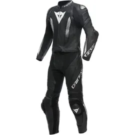 Dainese Laguna Seca 5 2-Teiler S/T Motorrad Lederkombi, schwarz/weiß, 110