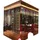 JV Möbel Eleganter Weinschrank aus Edelstahl in Gold modern Luxusdesign