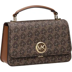Michael Kors Delancey Empire MK SIG  in Brown/Luggage (3.2 Liter), Handtasche