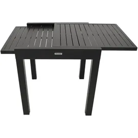 DEGAMO Garnitur ALCUDIA 5-teilig, Aluminium anthrazit - Kunstgewebe schwarz