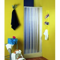 Forte Rimini Nischendusche Schiebetür 80-100 x 185 cm weiß transparent