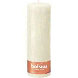 Bolsius Rustik Stumpenkerze 30 x 10 cm weiche perle