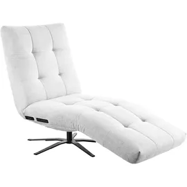 KAWOLA Relaxliege LETICIA Polyester 0 x 0 x 0 cm Weiß mit Relax-Funktion