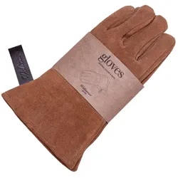 Weltevree - Outdoor Stahlofen Grillhandschuhe, braun