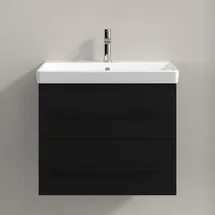 Villeroy & Boch Waschtischunterschrank 2 Auszüge 62,6 x 51,4 x 48,4 cm Volcano Black