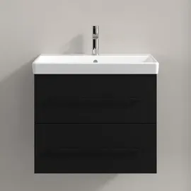 Villeroy & Boch Waschtischunterschrank 2 Auszüge 62,6 x 51,4 x 48,4 cm Volcano Black
