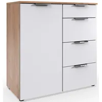 WIMEX Kombikommode 81 x 84 x 41 cm Weiß / Beige