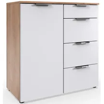 WIMEX Kombikommode 81 x 84 x 41 cm Weiß / Beige