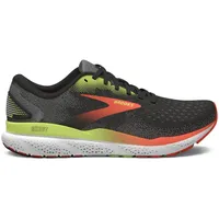 Brooks Ghost 16 weit Herren Black/Mandarin Red/Green 42,5