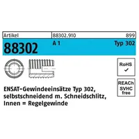 Kerb Konus Gewindeeinsatz R 88302 Typ 302 M10x 18 A 1 25 Stück
