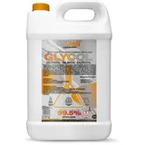 GiDeli Ethylenglykol 99,5% Hochrein 5L - Monoethylenglykol Konzentrat für Kühlerfrostschutz, Wärmeträger & Solarflüssigkeit - Industrie, Labor & Werkstatt - Hergestellt in der EU