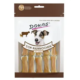 Dokas Dog Kauknochen mit Huhn - 5cm - 10 x 12 Stück