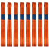 Trutzholm 8 Gurtschlaufen Doppelschlaufe Spanngurt für Motorrad Motorradspanngurt ORANGE