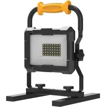 LED's Work Leistungsstarker LED-Baustrahler für Elektrowerkzeugakkus 20 W 2000,m Schwarz