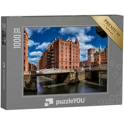puzzleYOU Puzzle Puzzle 1000 Teile XXL „Hamburg Speicherstadt“, 1000 Puzzleteile, puzzleYOU-Kollektionen Speicherstadt Hamburg