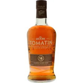Tomatin 18 Years Old Oloroso Sherry Casks  Highland Single Malt Scotch 46% vol 0,7 l Geschenkbox