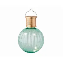 MARELIDA LED Solar Glühbirne Kugelleuchte für Garten Balkon Gartendeko (1 Stück Türkis)