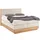 Home Affaire Boxspringbett HOME AFFAIRE "Cavan", beige, L:220cm, Microfaser (100% Polyester), Komplettbetten, Boxspringbett, Eiche, inkl. Bettkasten & Topper, verschiedene Härtegrade (auch H4)