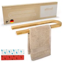 HENNEZ Handtuchstange Ohne Bohren Braun