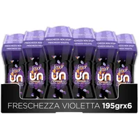 Lenor UNstoppables Wäscheparfum, 96 Wäschen (6 x 195 g), Weichspüler mit frischem Violettduft, Frischebooster