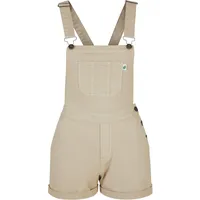 URBAN CLASSICS Ladies Organic Short Dungaree in Beige, Größe 4XL