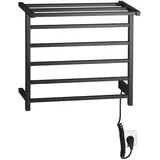 Sapho Handtuchheizkörper 475 x 500 mm 60 W schwarz matt