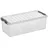 SUNWARE Q-Line Aufbewahrungsbox 48,5 x 19 x 14,7 cm 15-tlg. transparent